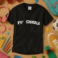 Fo Shizzle Funny Gangsta Rap 90S Novelty Kids T-Shirt thumb 3
