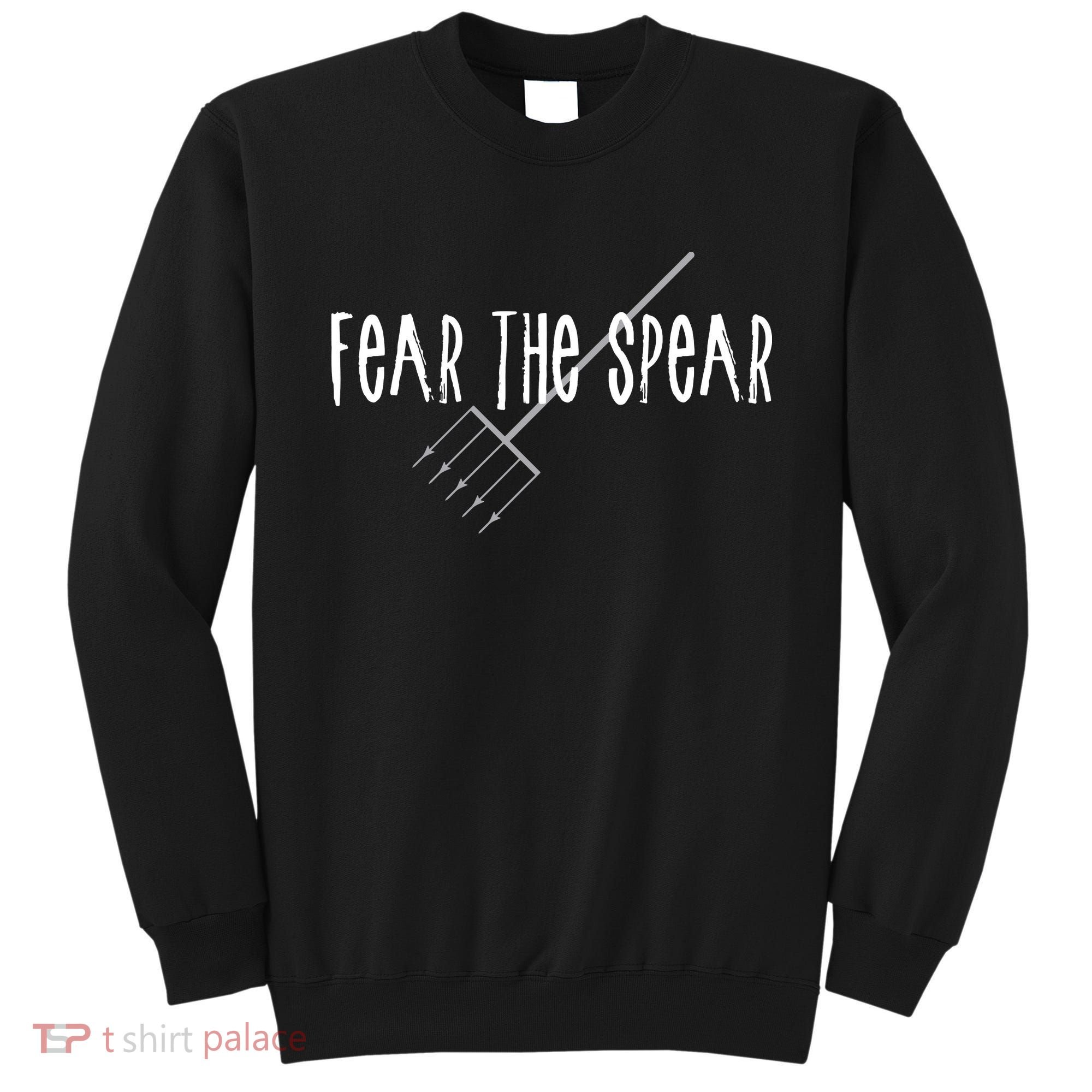 Funny Sturgeon Fishing Spearfishing Fear The Spear Sweatshirt