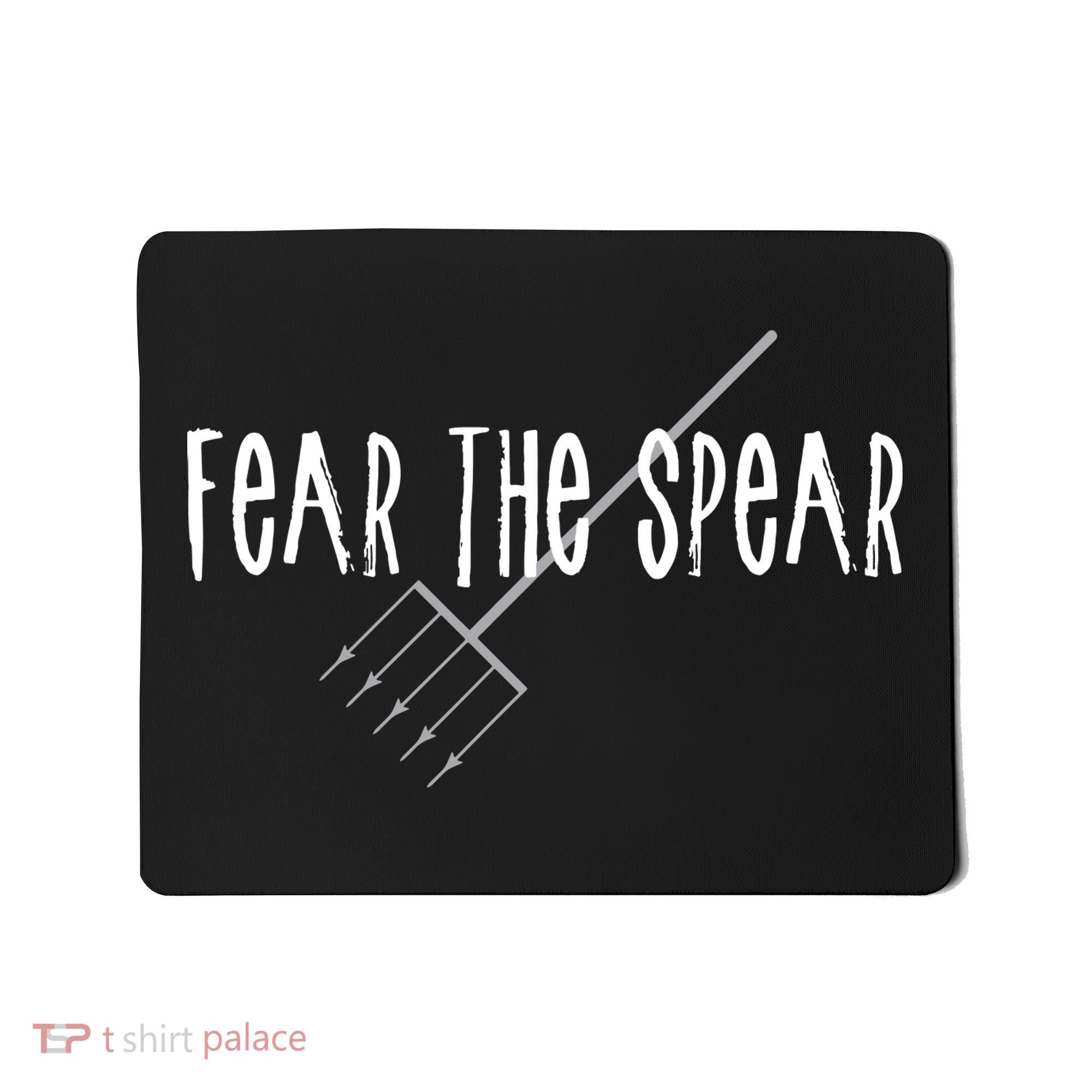 Funny Sturgeon Fishing Spearfishing Fear The Spear Mousepad
