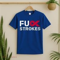 Fuck Strokes Fu Survivor Stroke Awareness Month Red Ribbon Great Gift T-Shirt thumb 2