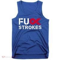 Fuck Strokes Fu Survivor Stroke Awareness Month Red Ribbon Great Gift Tank Top thumb 0