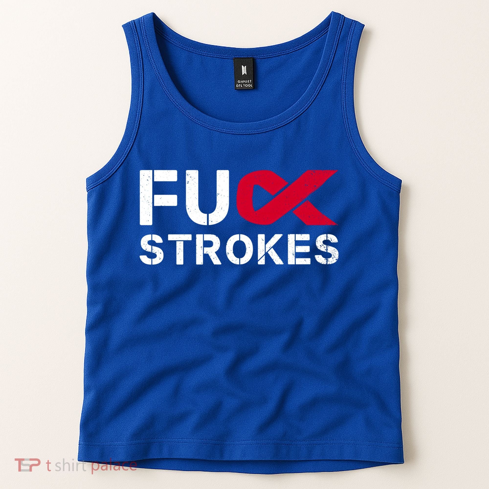 Fuck Strokes Fu Survivor Stroke Awareness Month Red Ribbon Great Gift Tank Top