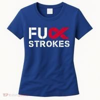Fuck Strokes Fu Survivor Stroke Awareness Month Red Ribbon Great Gift Women's T-Shirt thumb 0