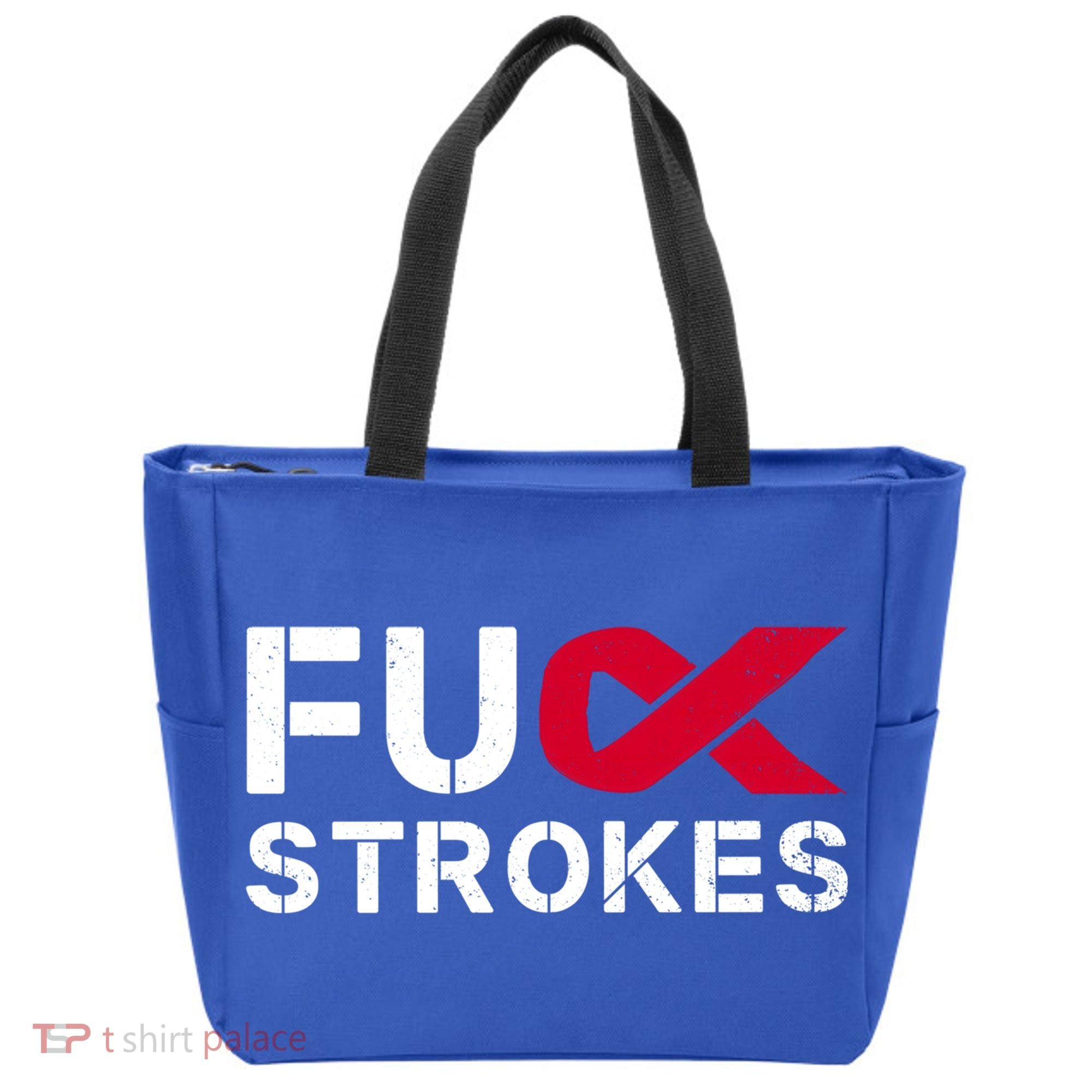 Fuck Strokes Fu Survivor Stroke Awareness Month Red Ribbon Great Gift Tote Bag