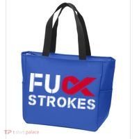 Fuck Strokes Fu Survivor Stroke Awareness Month Red Ribbon Great Gift Tote Bag thumb 3