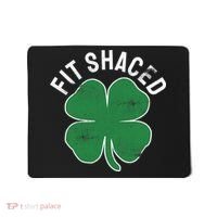 Fit Shaced Funny Irish Drinking ST PATRICKS DAY Shamrock Mousepad thumb 0