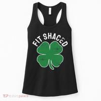 Fit Shaced Funny Irish Drinking ST PATRICKS DAY Shamrock Women's Tank Top thumb 0