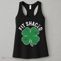 Fit Shaced Funny Irish Drinking ST PATRICKS DAY Shamrock Women's Tank Top thumb 3