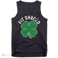 Fit Shaced Funny Irish Drinking ST PATRICKS DAY Shamrock Tank Top thumb 0