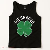 Fit Shaced Funny Irish Drinking ST PATRICKS DAY Shamrock Tank Top thumb 2