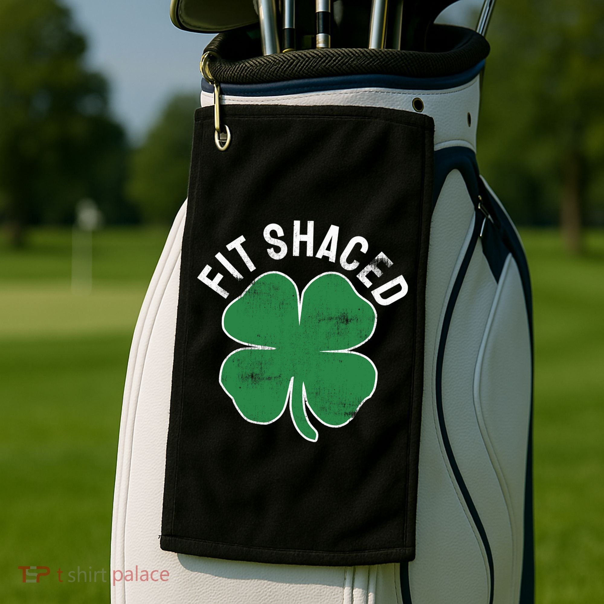 Fit Shaced Funny Irish Drinking ST PATRICKS DAY Shamrock Golf Towel