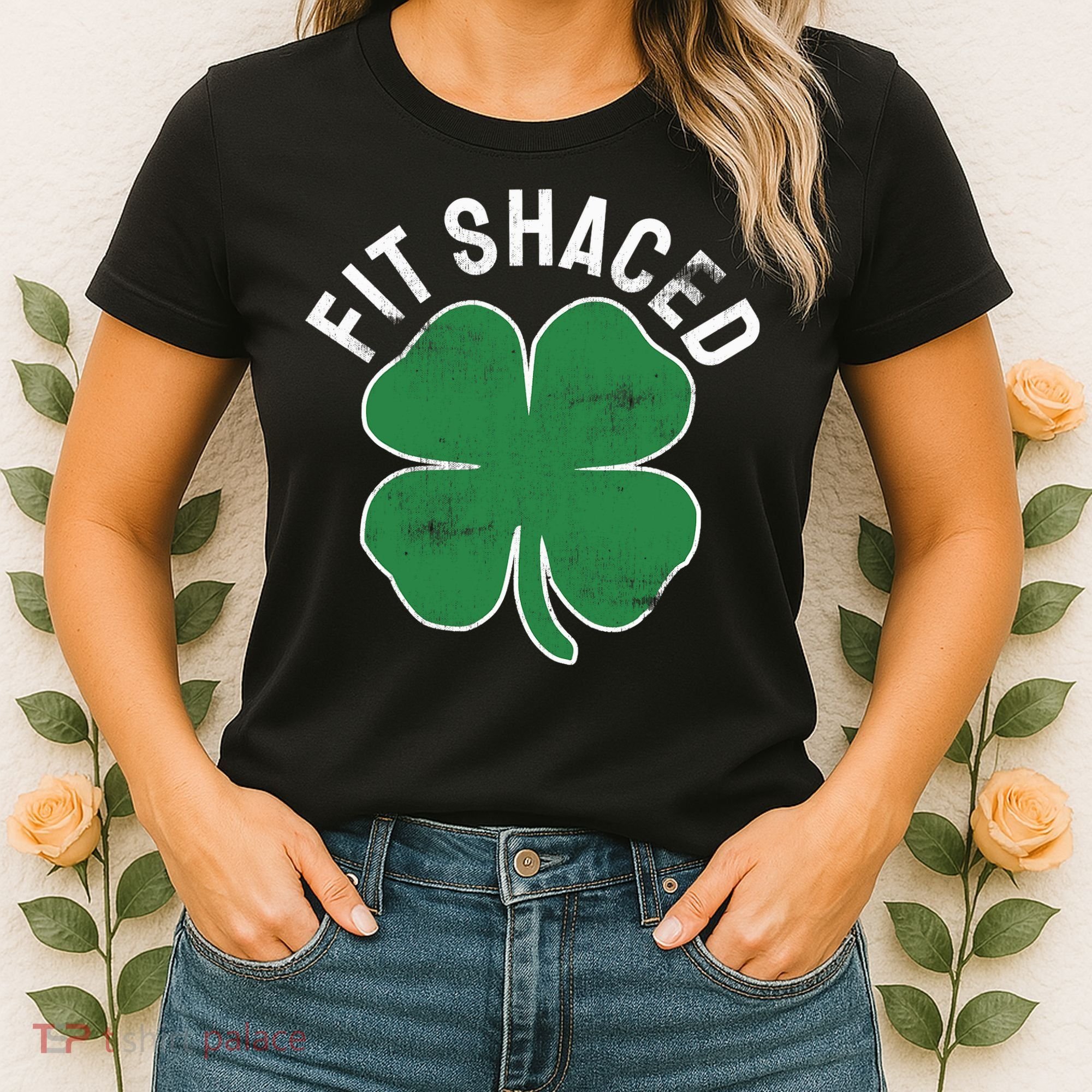 Fit Shaced Funny Irish Drinking ST PATRICKS DAY Shamrock Women's T-Shirt