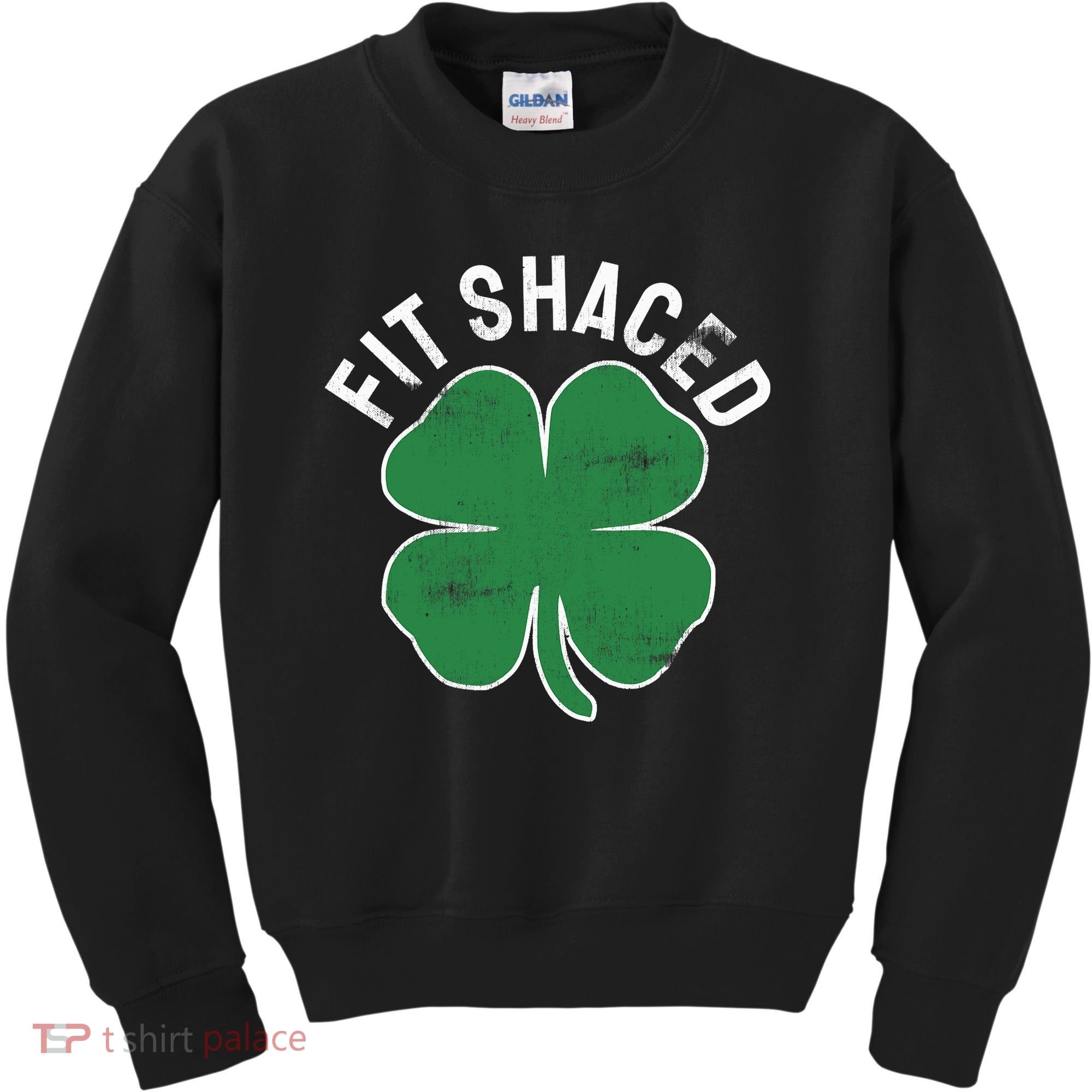 Fit Shaced Funny Irish Drinking ST PATRICKS DAY Shamrock Kids Sweatshirt