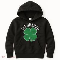 Fit Shaced Funny Irish Drinking ST PATRICKS DAY Shamrock Kids Hoodie thumb 0