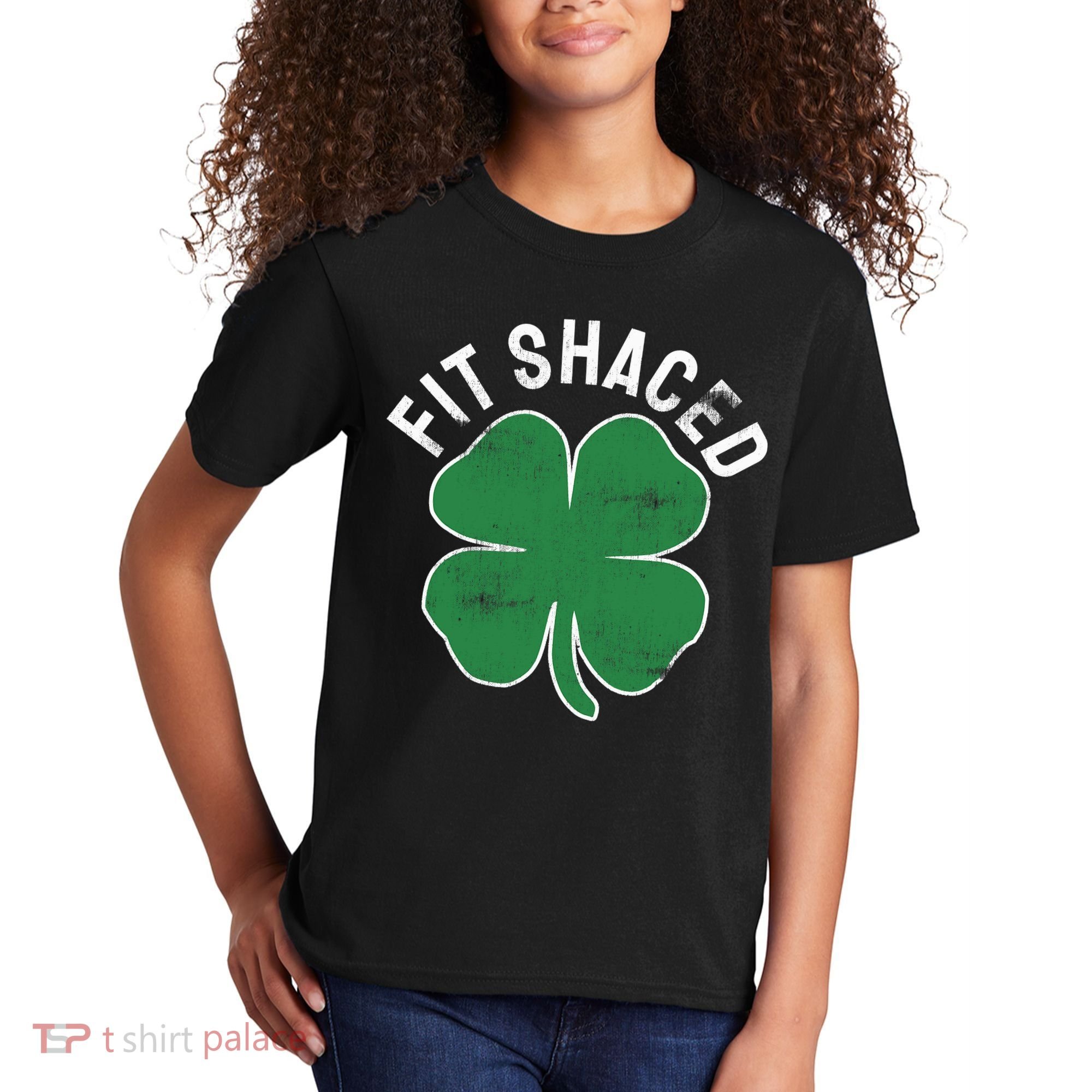 Fit Shaced Funny Irish Drinking ST PATRICKS DAY Shamrock Kids T-Shirt