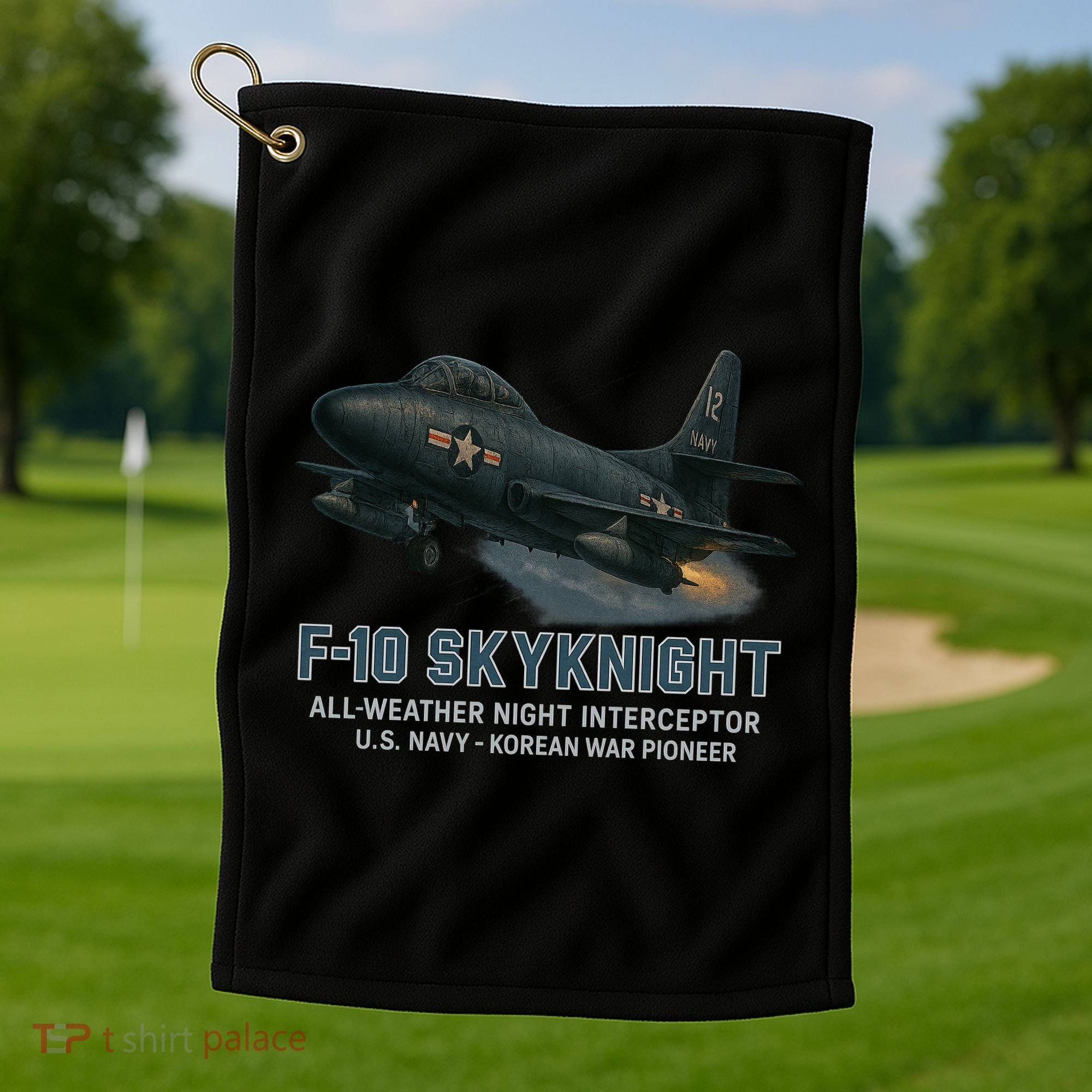 F-10 Skyknight Golf Towel