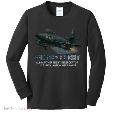 F-10 Skyknight Kids Long Sleeve Shirt