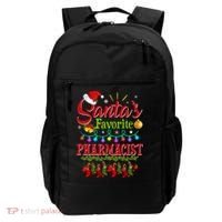 Funny SantaS Favorite Pharmacist Christmas Santa Hat Light Backpack thumb 0