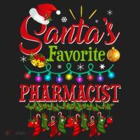 Funny SantaS Favorite Pharmacist Christmas Santa Hat Light Hat thumb 2
