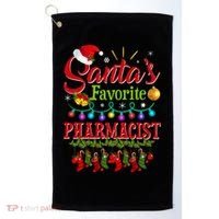 Funny SantaS Favorite Pharmacist Christmas Santa Hat Light Golf Towel thumb 0