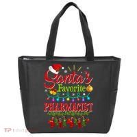 Funny SantaS Favorite Pharmacist Christmas Santa Hat Light Tote Bag thumb 0