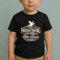 Funny Sarcastic Funny Not Procrastinating Side Quests Toddler T-Shirt thumb 2