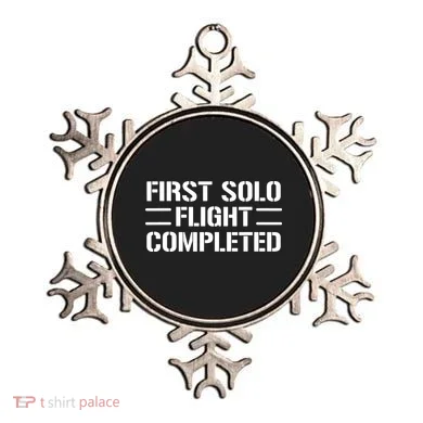 First Solo Flight Completed Pilot Student Tee Gift Ornament