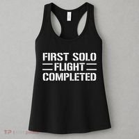 First Solo Flight Completed Pilot Student Tee Gift Women's Tank Top thumb 3