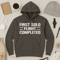 First Solo Flight Completed Pilot Student Tee Gift Hoodie thumb 3