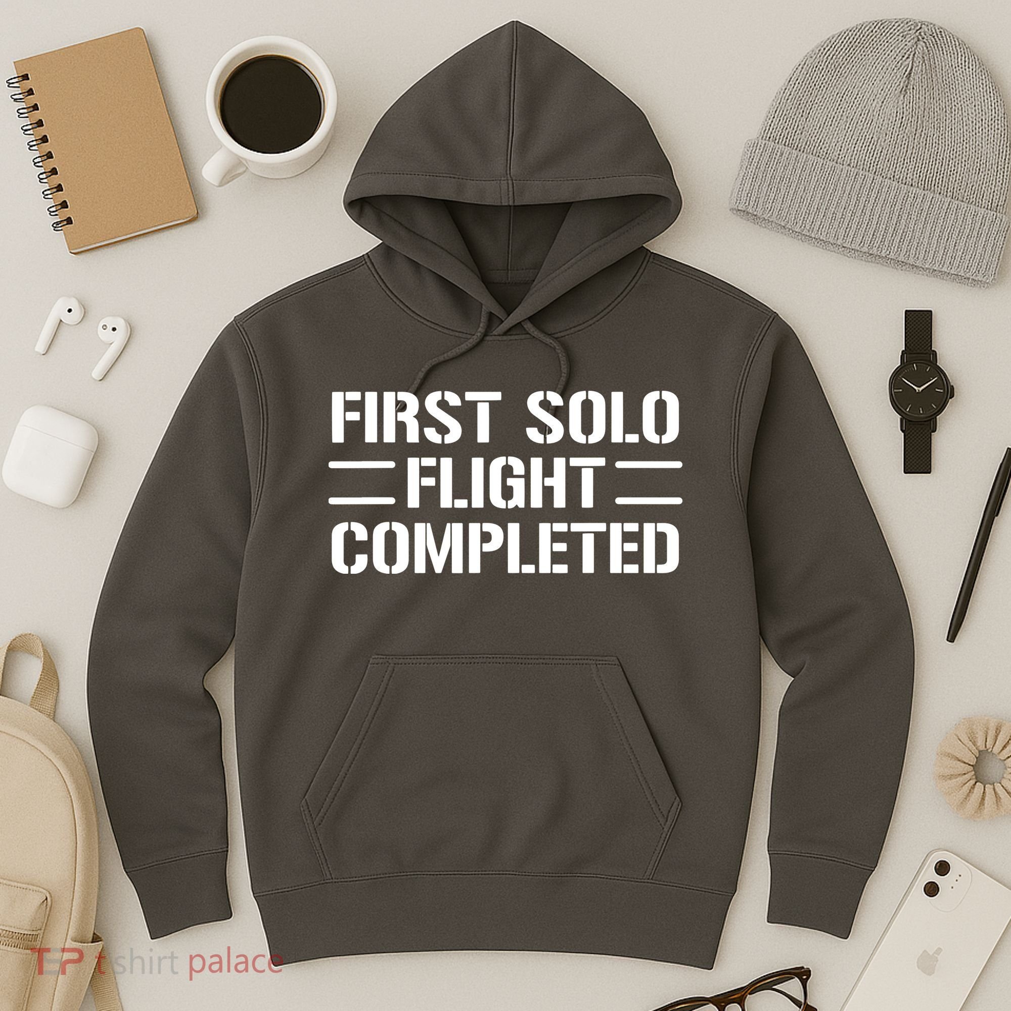 First Solo Flight Completed Pilot Student Tee Gift Hoodie