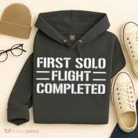 First Solo Flight Completed Pilot Student Tee Gift Hoodie thumb 4