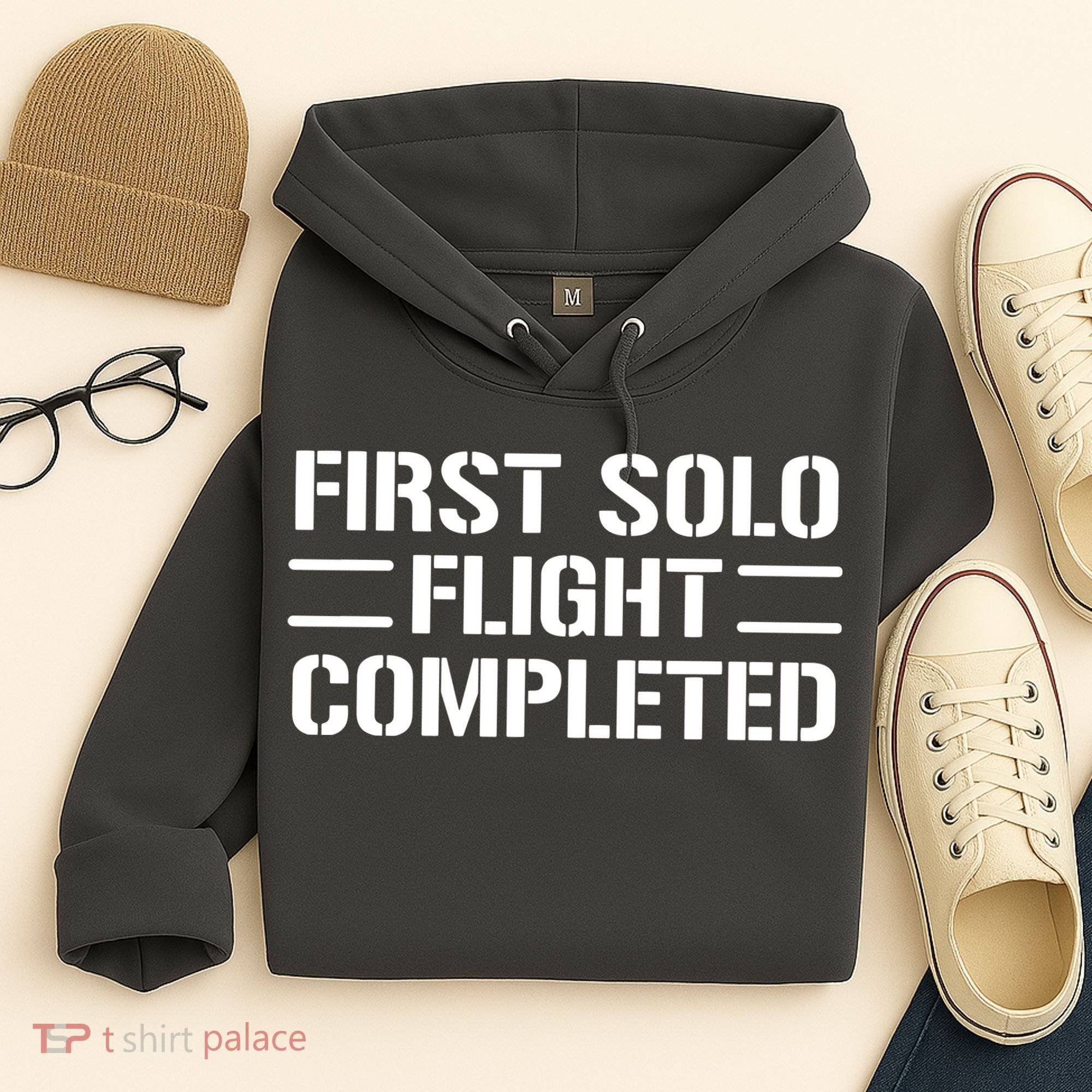 First Solo Flight Completed Pilot Student Tee Gift Hoodie