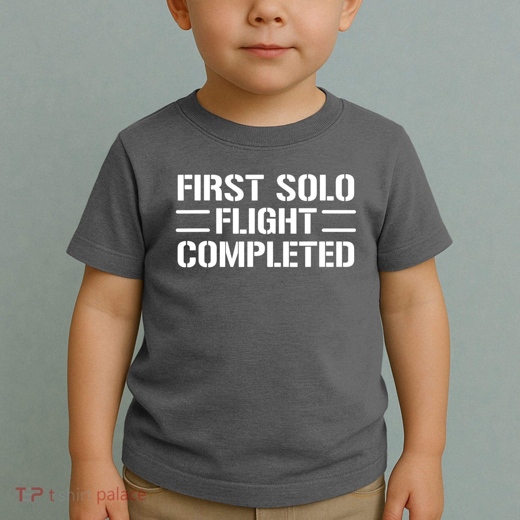 First Solo Flight Completed Pilot Student Tee Gift Toddler T-Shirt