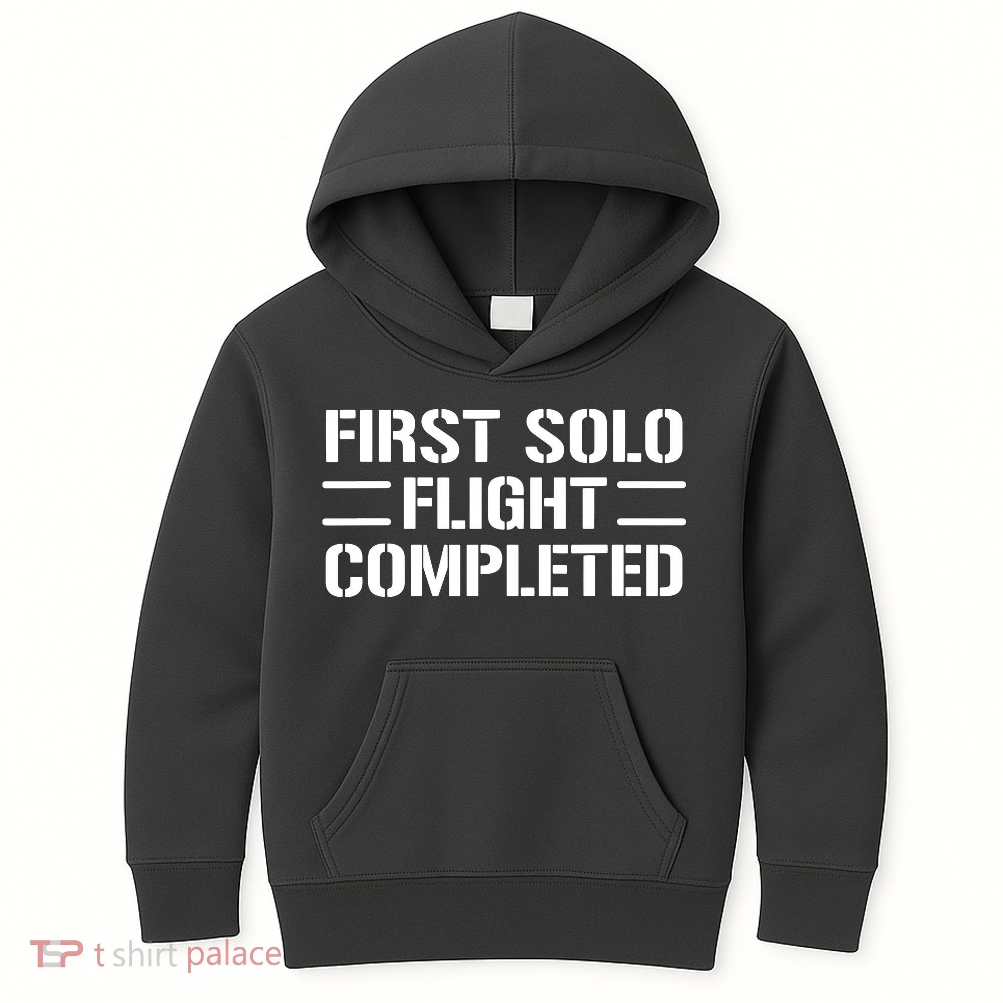 First Solo Flight Completed Pilot Student Tee Gift Kids Hoodie