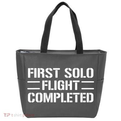 First Solo Flight Completed Pilot Student Tee Gift Tote Bag