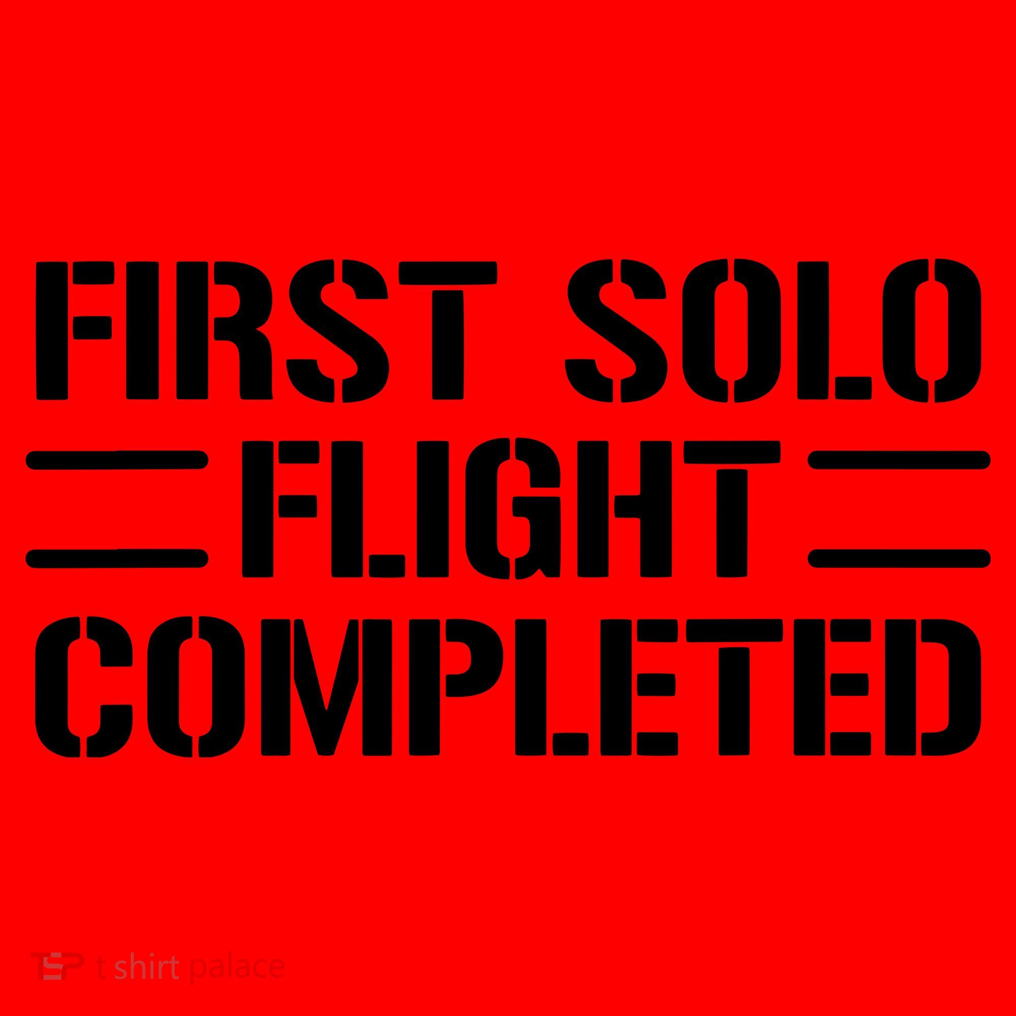 First Solo Flight Completed Pilot Student Tee Gift Santa Hat