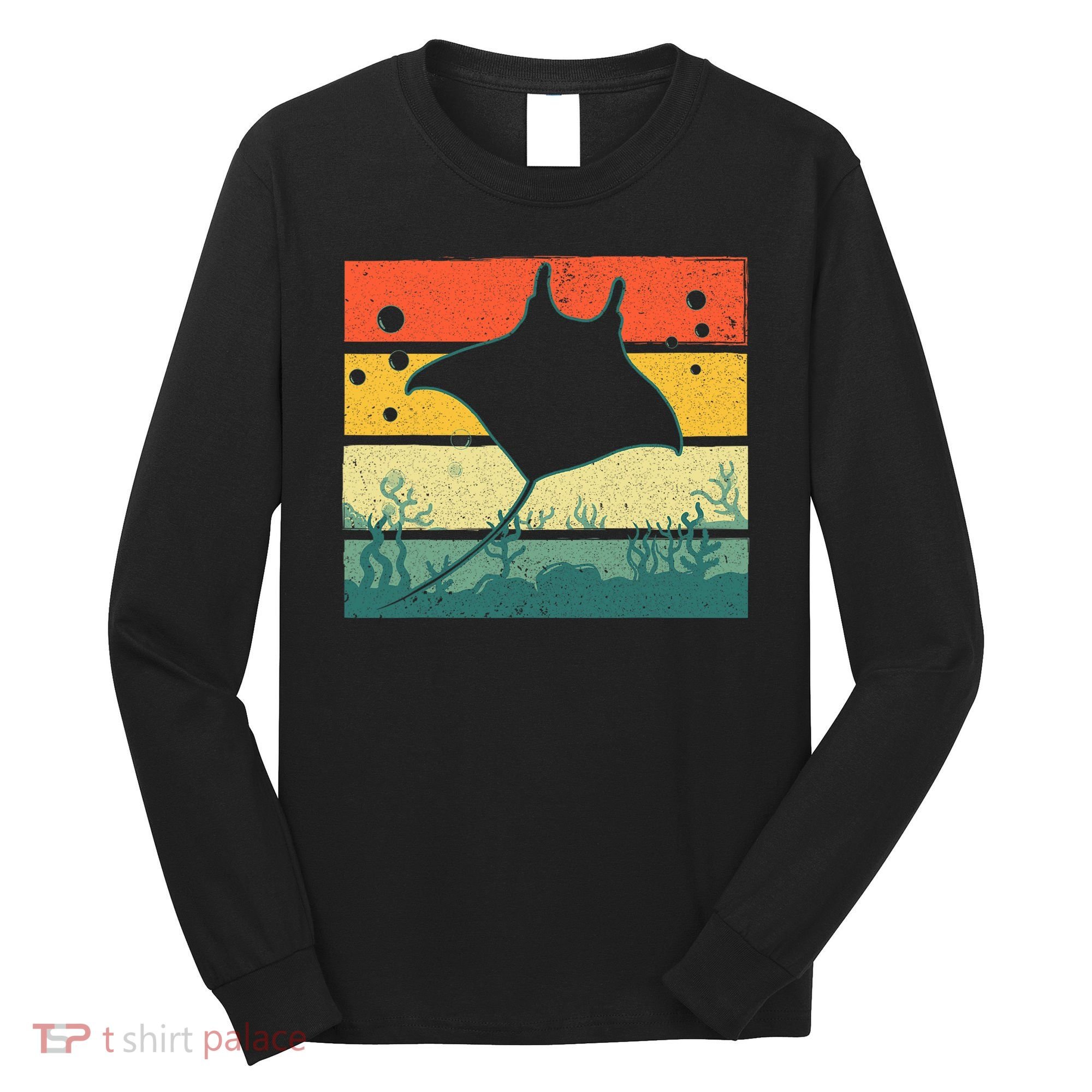 Funny Stingray For Men Women Kids Ocean Animal Lovers Long Sleeve Shirt