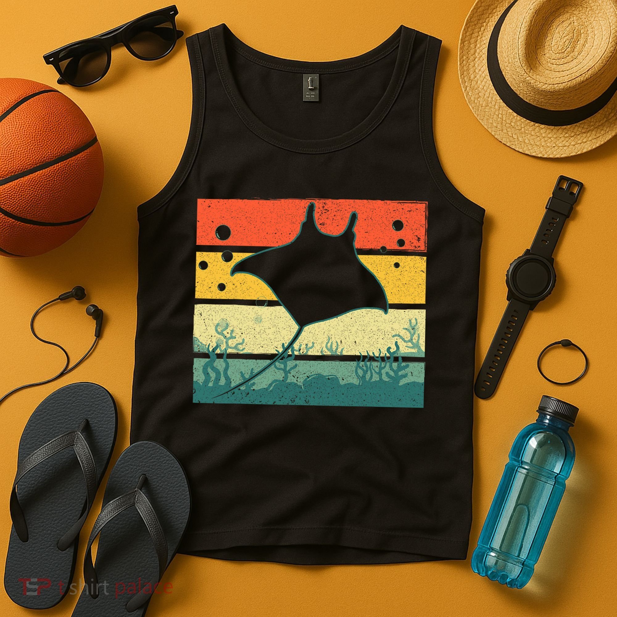 Funny Stingray For Men Women Kids Ocean Animal Lovers Tank Top