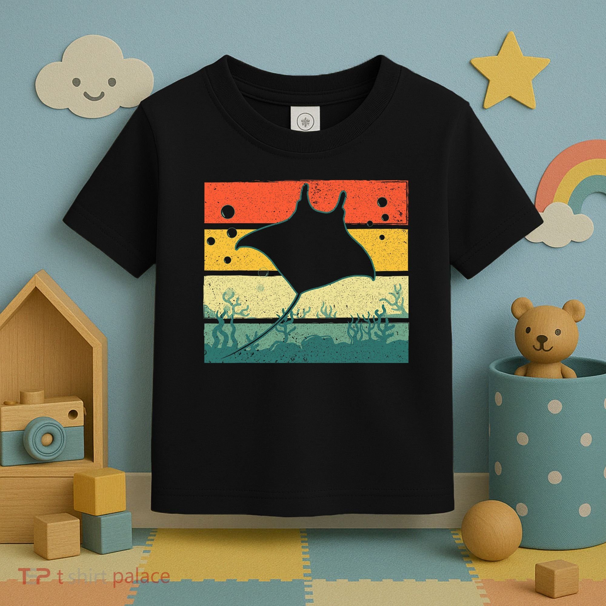 Funny Stingray For Men Women Kids Ocean Animal Lovers Toddler T-Shirt