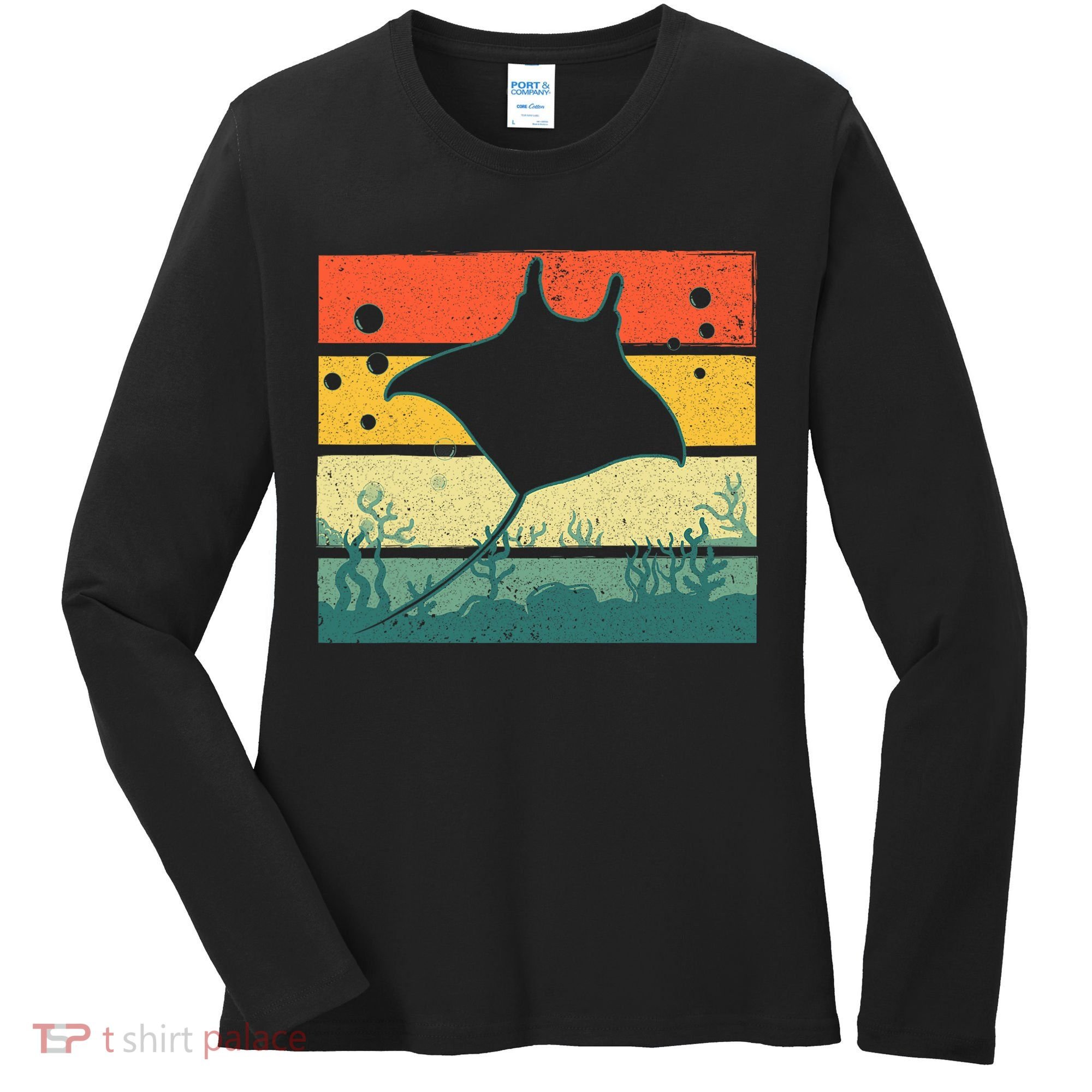 Funny Stingray For Men Women Kids Ocean Animal Lovers Women's Long Sleeve Shirt