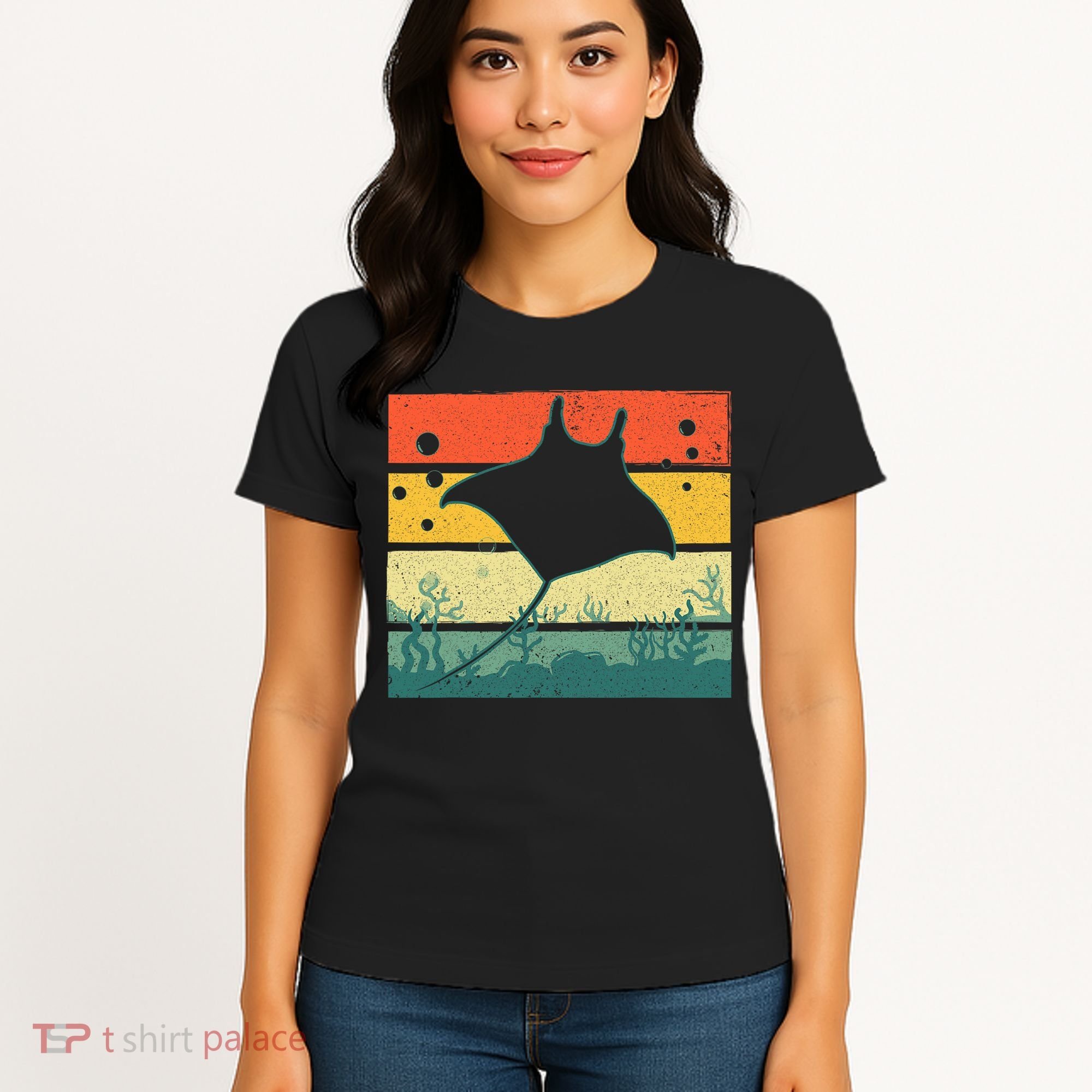 Funny Stingray For Men Women Kids Ocean Animal Lovers Women's T-Shirt
