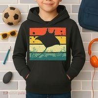 Funny Stingray For Men Women Kids Ocean Animal Lovers Kids Hoodie thumb 2