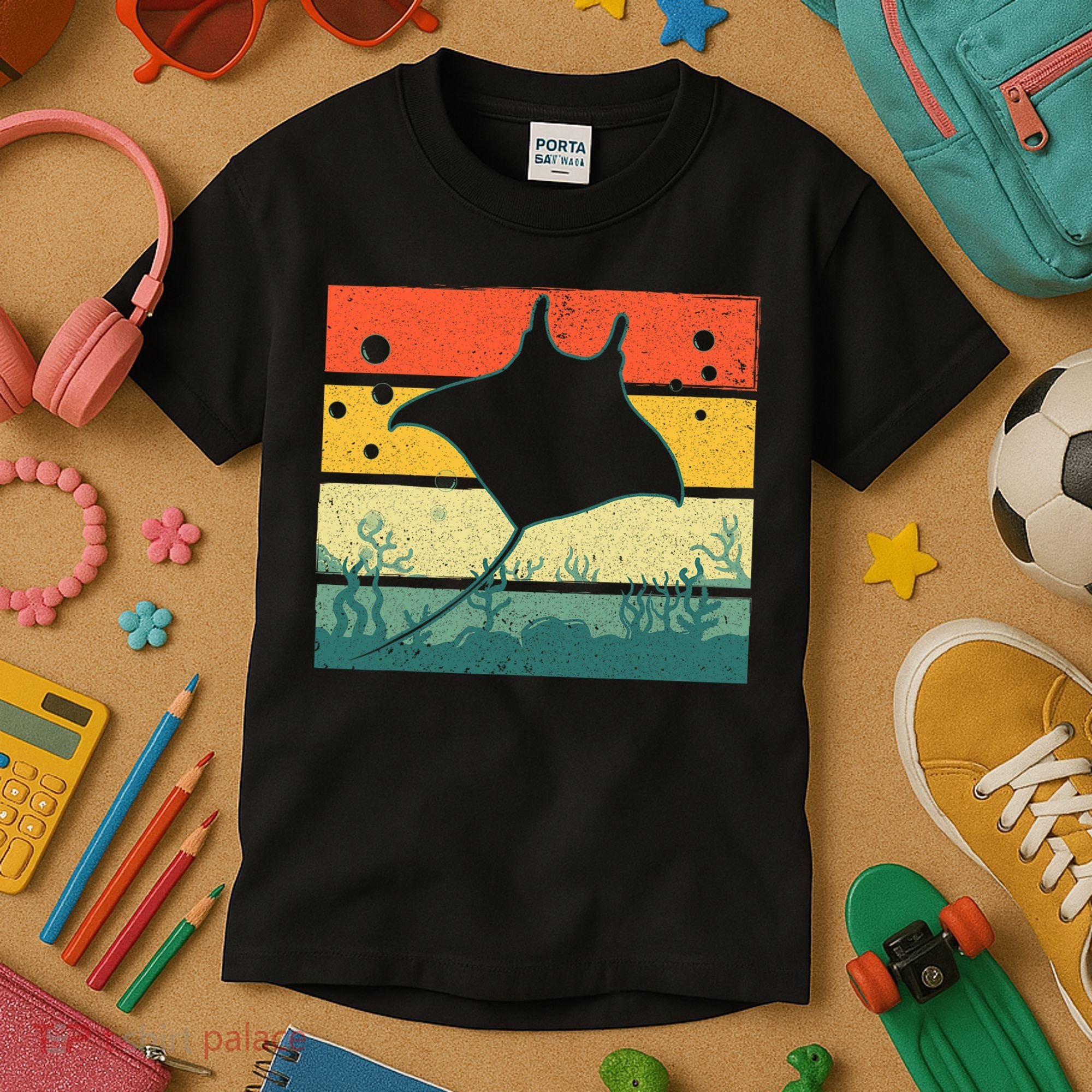 Funny Stingray For Men Women Kids Ocean Animal Lovers Kids T-Shirt