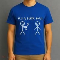 Funny Stick Figures Stick ItS A Stick Sarcastic Gift T-Shirt thumb 3