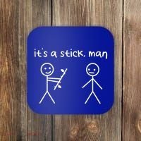 Funny Stick Figures Stick ItS A Stick Sarcastic Gift Coaster thumb 0