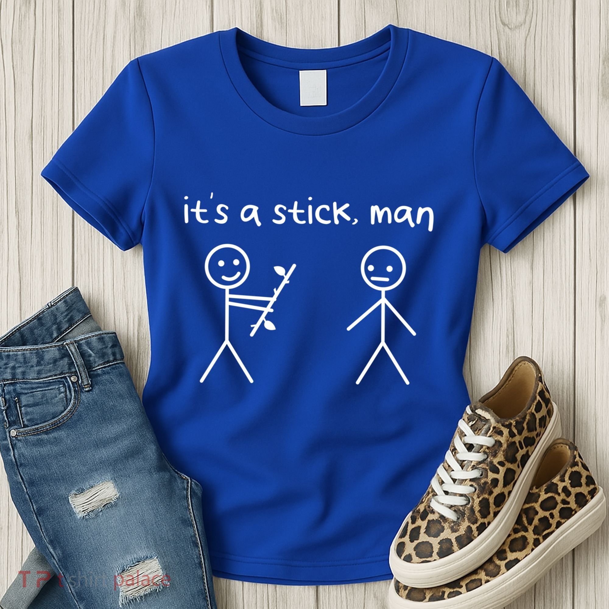 Funny Stick Figures Stick ItS A Stick Sarcastic Gift Women's T-Shirt
