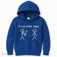 Funny Stick Figures Stick ItS A Stick Sarcastic Gift Kids Hoodie thumb 0