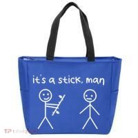 Funny Stick Figures Stick ItS A Stick Sarcastic Gift Tote Bag thumb 0