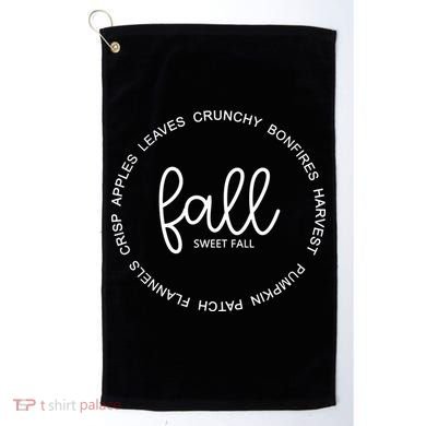 Fall Sweet Fall Festive Golf Towel
