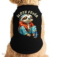 Funny Sloth Fever Humor Doggie Tank thumb 0